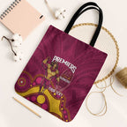 NRL Broncos Rugby Custom Tote Bag Premiers Trophy Carn The Bronx - Aussie Hoodie