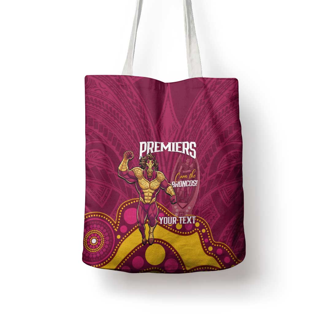 NRL Broncos Rugby Custom Tote Bag Premiers Trophy Carn The Bronx - Aussie Hoodie