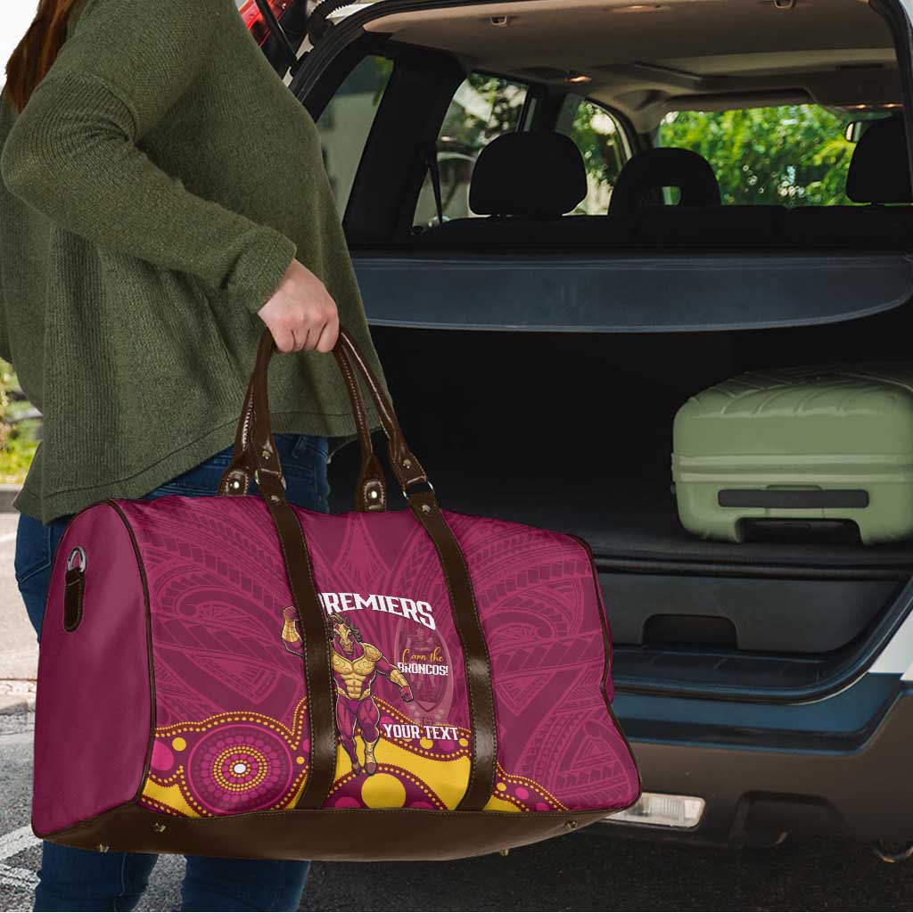 NRL Broncos Rugby Custom Travel Bag Premiers Trophy Carn The Bronx - Aussie Hoodie