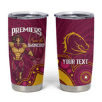 NRL Broncos Rugby Custom Tumbler Cup Premiers Trophy Carn The Bronx - Aussie Hoodie