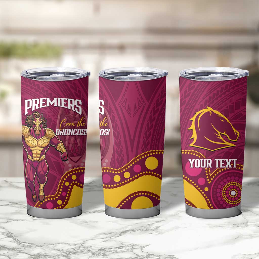 NRL Broncos Rugby Custom Tumbler Cup Premiers Trophy Carn The Bronx - Aussie Hoodie
