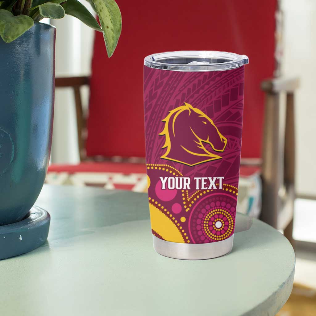 NRL Broncos Rugby Custom Tumbler Cup Premiers Trophy Carn The Bronx - Aussie Hoodie