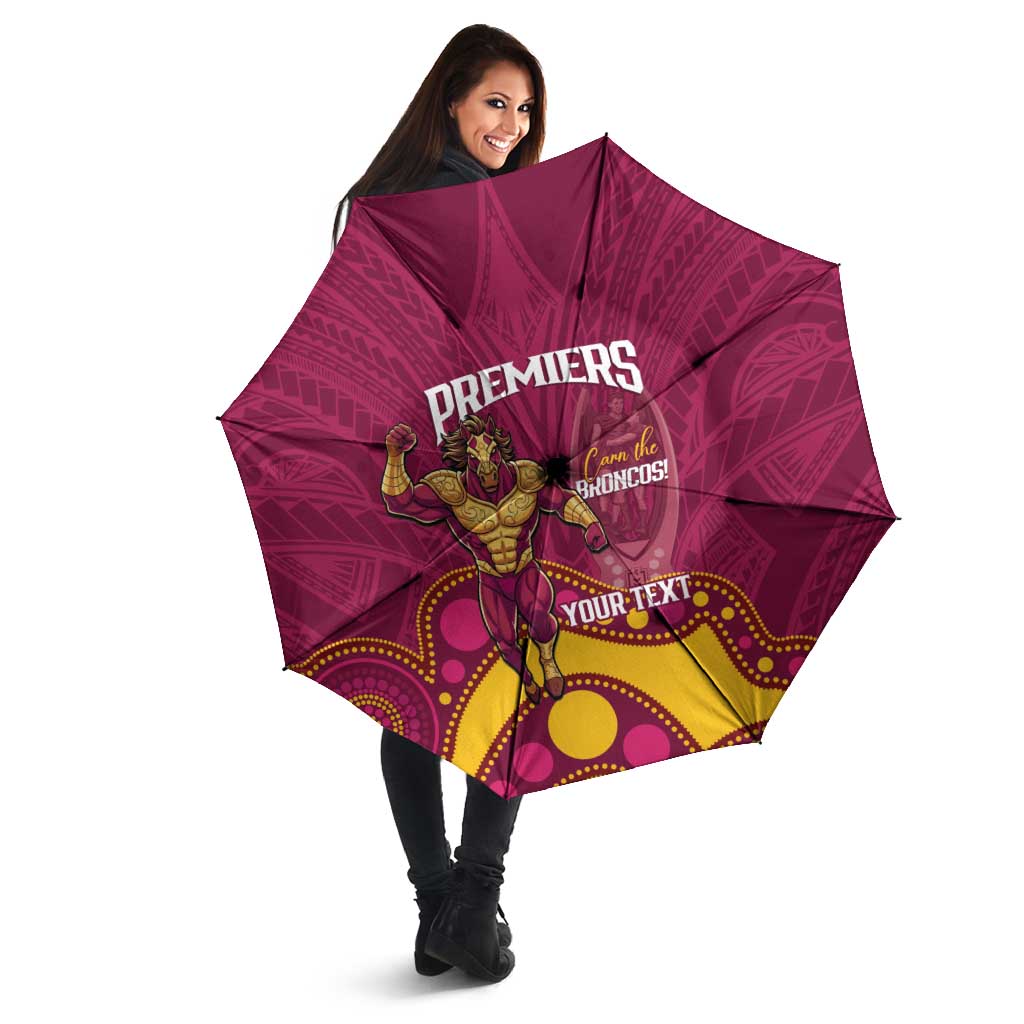 NRL Broncos Rugby Custom Umbrella Premiers Trophy Carn The Bronx - Aussie Hoodie