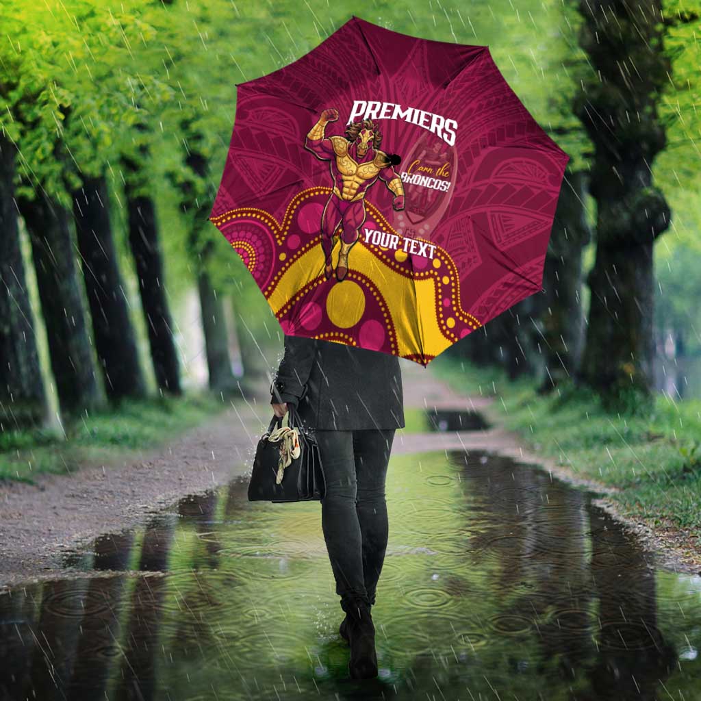 NRL Broncos Rugby Custom Umbrella Premiers Trophy Carn The Bronx - Aussie Hoodie