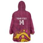 NRL Broncos Rugby Custom Wearable Blanket Hoodie Premiers Trophy Carn The Bronx - Aussie Hoodie