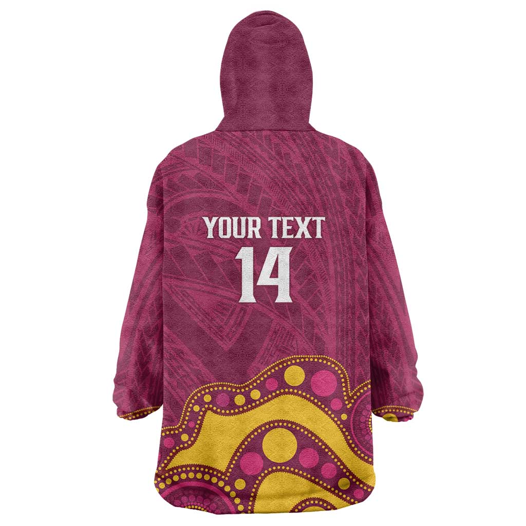 NRL Broncos Rugby Custom Wearable Blanket Hoodie Premiers Trophy Carn The Bronx - Aussie Hoodie