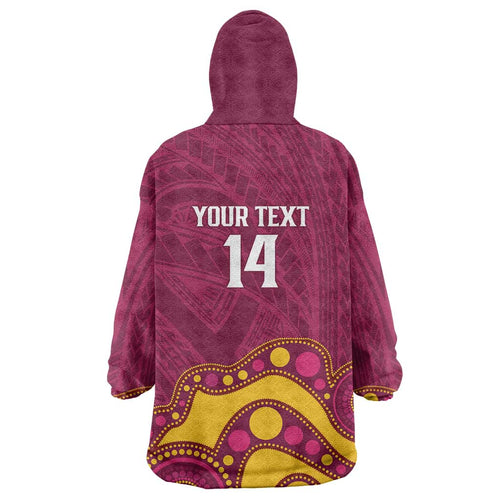 NRL Broncos Rugby Custom Wearable Blanket Hoodie Premiers Trophy Carn The Bronx - Aussie Hoodie