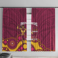 NRL Broncos Rugby Custom Window Curtain Premiers Trophy Carn The Bronx - Aussie Hoodie