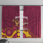 NRL Broncos Rugby Custom Window Curtain Premiers Trophy Carn The Bronx - Aussie Hoodie