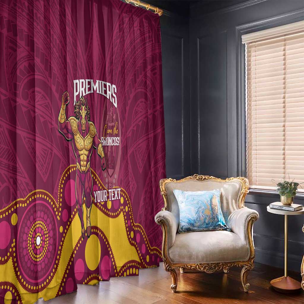 NRL Broncos Rugby Custom Window Curtain Premiers Trophy Carn The Bronx - Aussie Hoodie