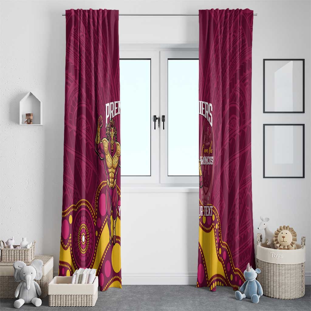 NRL Broncos Rugby Custom Window Curtain Premiers Trophy Carn The Bronx - Aussie Hoodie