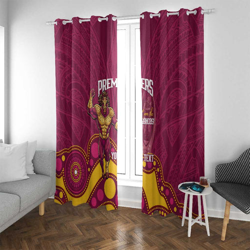 NRL Broncos Rugby Custom Window Curtain Premiers Trophy Carn The Bronx - Aussie Hoodie