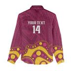 NRL Broncos Rugby Custom Women Casual Shirt Premiers Trophy Carn The Bronx - Aussie Hoodie