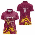 NRL Broncos Rugby Custom Women Polo Shirt Premiers Trophy Carn The Bronx - Aussie Hoodie
