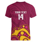 NRL Broncos Rugby Custom Women V-Neck T-Shirt Premiers Trophy Carn The Bronx - Aussie Hoodie