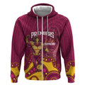 NRL Broncos Rugby Custom Zip Hoodie Premiers Trophy Carn The Bronx - Aussie Hoodie