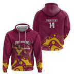 NRL Broncos Rugby Custom Zip Hoodie Premiers Trophy Carn The Bronx - Aussie Hoodie