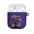 NRL Melbourne Rugby Custom AirPods Case Premiers Trophy Ride The Storm - Aussie Hoodie