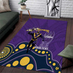 NRL Melbourne Rugby Custom Area Rug Premiers Trophy Ride The Storm - Aussie Hoodie