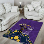 NRL Melbourne Rugby Custom Area Rug Premiers Trophy Ride The Storm - Aussie Hoodie