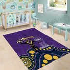 NRL Melbourne Rugby Custom Area Rug Premiers Trophy Ride The Storm - Aussie Hoodie