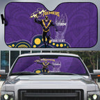 NRL Melbourne Rugby Custom Auto Sun Shade Premiers Trophy Ride The Storm - Aussie Hoodie