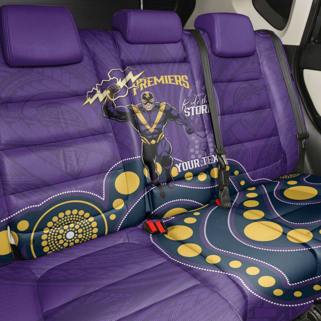 NRL Melbourne Rugby Custom Back Car Seat Cover Premiers Trophy Ride The Storm - Aussie Hoodie