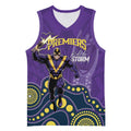NRL Melbourne Rugby Custom Basketball Jersey Premiers Trophy Ride The Storm - Aussie Hoodie