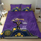 NRL Melbourne Rugby Custom Bedding Set Premiers Trophy Ride The Storm - Aussie Hoodie