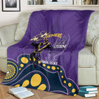 NRL Melbourne Rugby Custom Blanket Premiers Trophy Ride The Storm - Aussie Hoodie