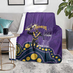 NRL Melbourne Rugby Custom Blanket Premiers Trophy Ride The Storm - Aussie Hoodie