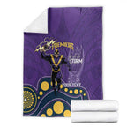 NRL Melbourne Rugby Custom Blanket Premiers Trophy Ride The Storm - Aussie Hoodie