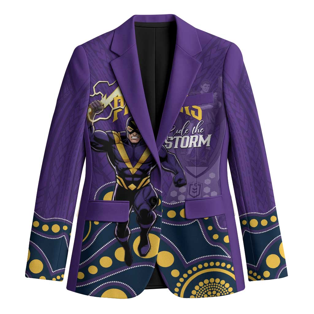 NRL Melbourne Rugby Custom Blazer Premiers Trophy Ride The Storm - Aussie Hoodie
