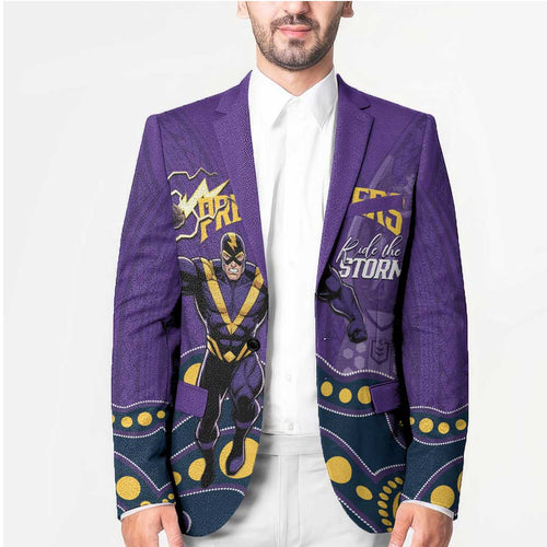 NRL Melbourne Rugby Custom Blazer Premiers Trophy Ride The Storm - Aussie Hoodie