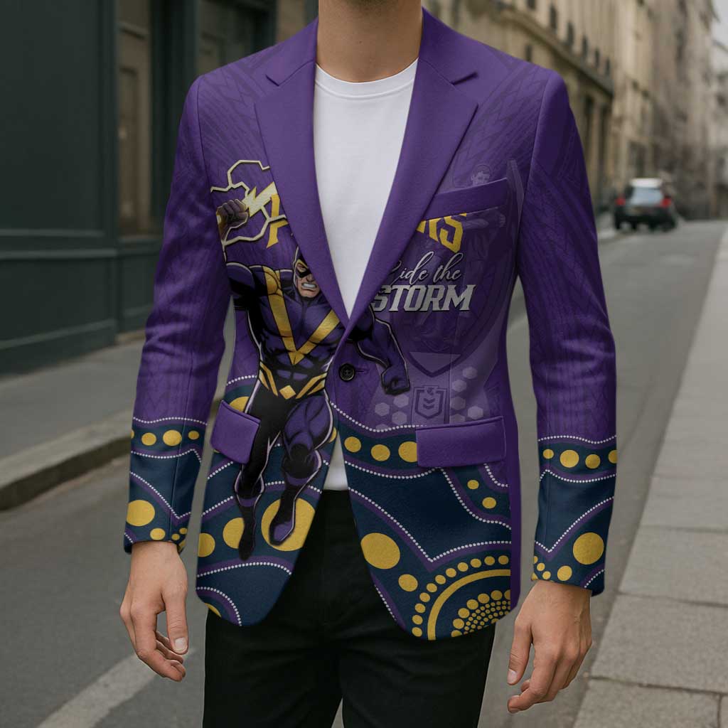 NRL Melbourne Rugby Custom Blazer Premiers Trophy Ride The Storm - Aussie Hoodie