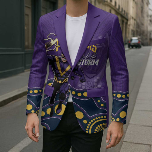 NRL Melbourne Rugby Custom Blazer Premiers Trophy Ride The Storm - Aussie Hoodie
