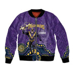 NRL Melbourne Rugby Custom Bomber Jacket Premiers Trophy Ride The Storm - Aussie Hoodie