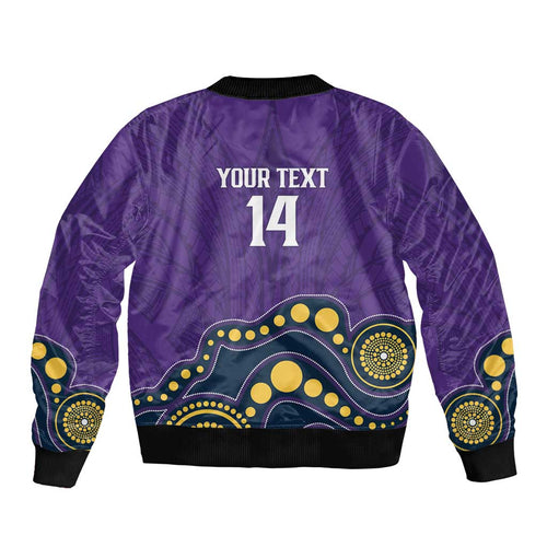 NRL Melbourne Rugby Custom Bomber Jacket Premiers Trophy Ride The Storm - Aussie Hoodie