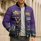 NRL Melbourne Rugby Custom Bomber Puffer Jacket Premiers Trophy Ride The Storm - Aussie Hoodie