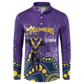 NRL Melbourne Rugby Custom Button Sweatshirt Premiers Trophy Ride The Storm - Aussie Hoodie