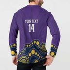 NRL Melbourne Rugby Custom Button Sweatshirt Premiers Trophy Ride The Storm - Aussie Hoodie