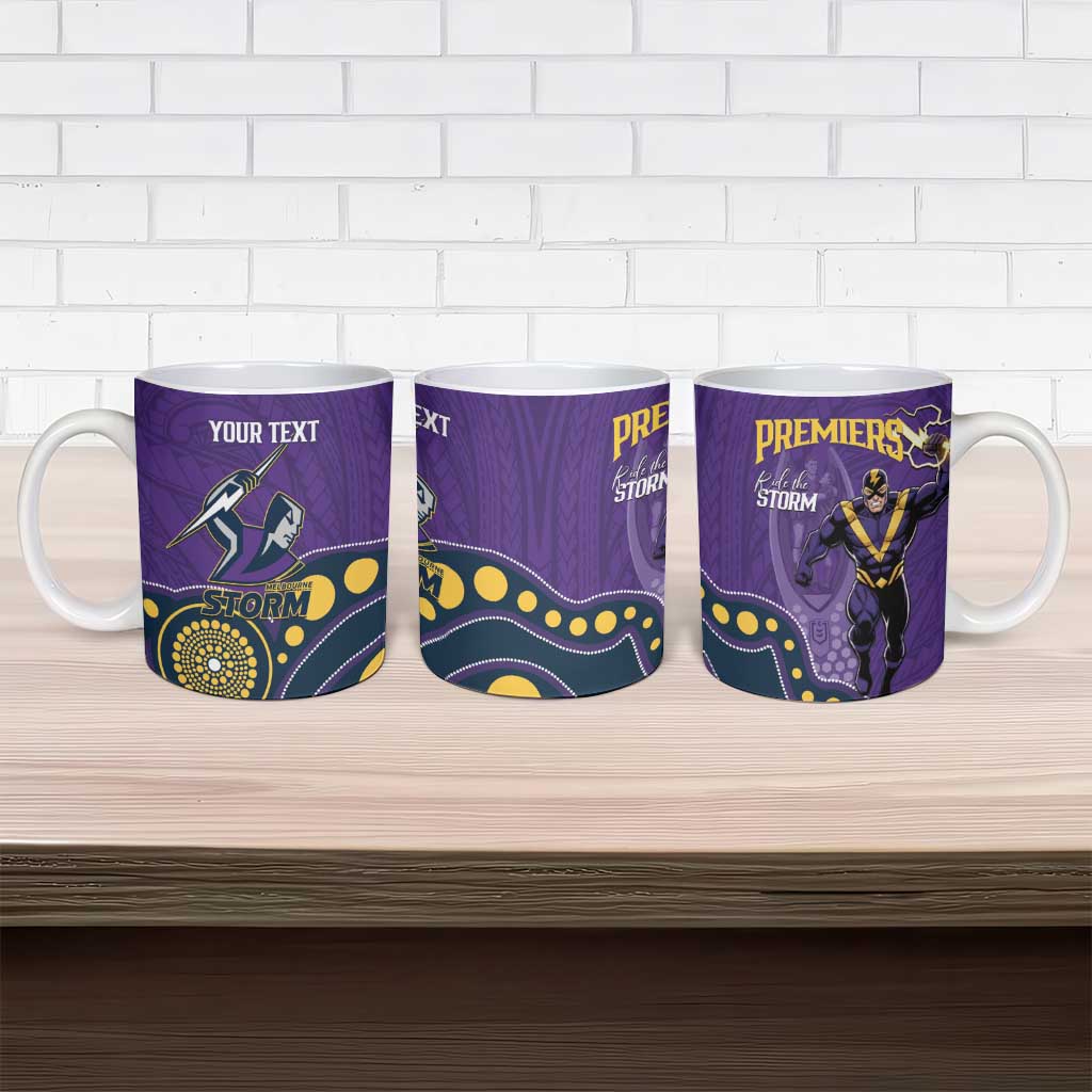 NRL Melbourne Rugby Custom Ceramic Mug Premiers Trophy Ride The Storm - Aussie Hoodie
