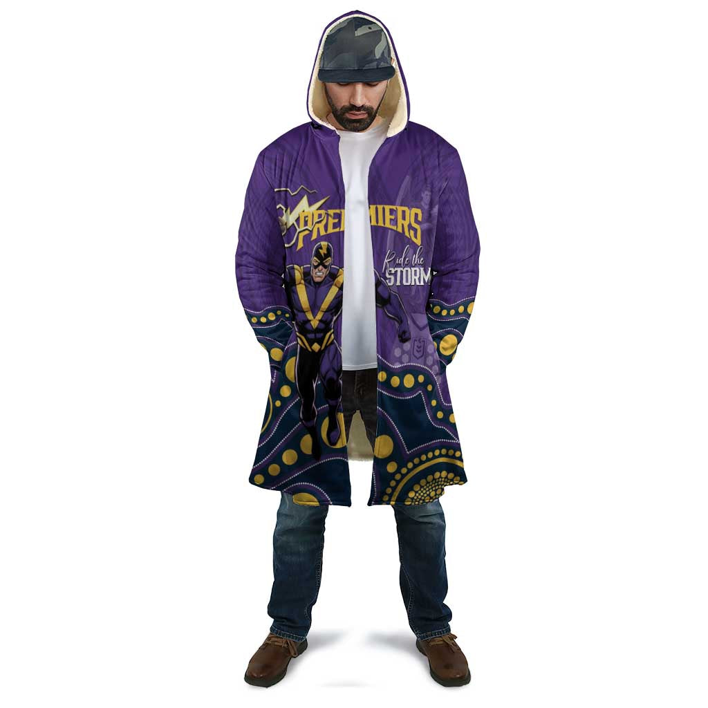 NRL Melbourne Rugby Custom Cloak Premiers Trophy Ride The Storm - Aussie Hoodie