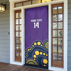 NRL Melbourne Rugby Custom Door Cover Premiers Trophy Ride The Storm - Aussie Hoodie