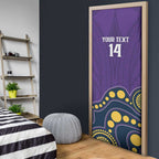 NRL Melbourne Rugby Custom Door Cover Premiers Trophy Ride The Storm - Aussie Hoodie