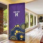 NRL Melbourne Rugby Custom Door Cover Premiers Trophy Ride The Storm - Aussie Hoodie