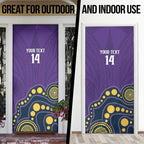 NRL Melbourne Rugby Custom Door Cover Premiers Trophy Ride The Storm - Aussie Hoodie