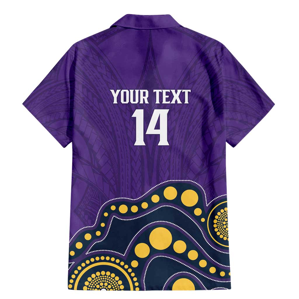 NRL Melbourne Rugby Custom Family Matching Mermaid Dress and Hawaiian Shirt Premiers Trophy Ride The Storm - Aussie Hoodie