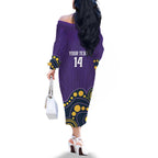 NRL Melbourne Rugby Custom Family Matching Off The Shoulder Long Sleeve Dress and Hawaiian Shirt Premiers Trophy Ride The Storm - Aussie Hoodie