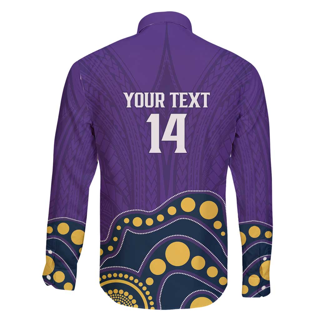 NRL Melbourne Rugby Custom Family Matching Off Shoulder Maxi Dress and Hawaiian Shirt Premiers Trophy Ride The Storm - Aussie Hoodie